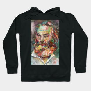 WALT WHITMAN - watercolor portrait .4 Hoodie